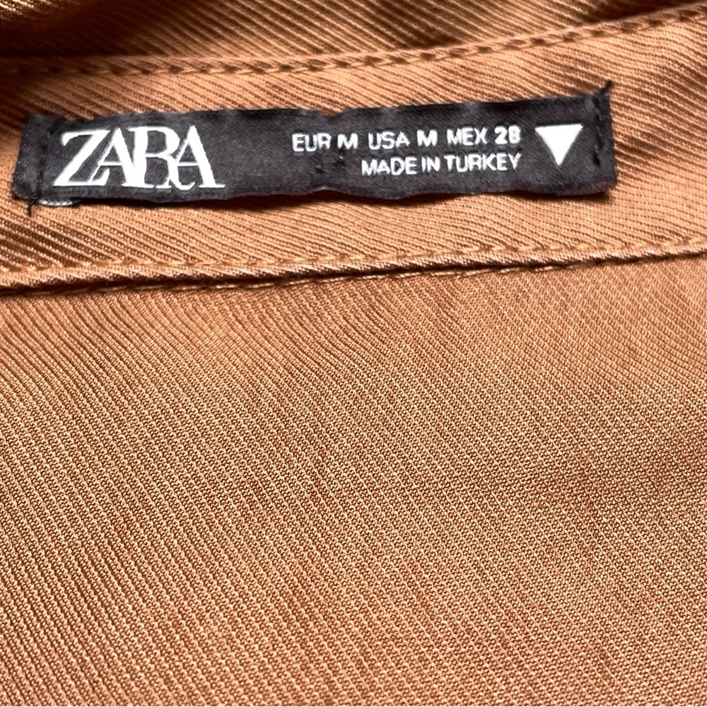 Zara Utility Jacket Romper in Warm Brown - Picture 7 of 9